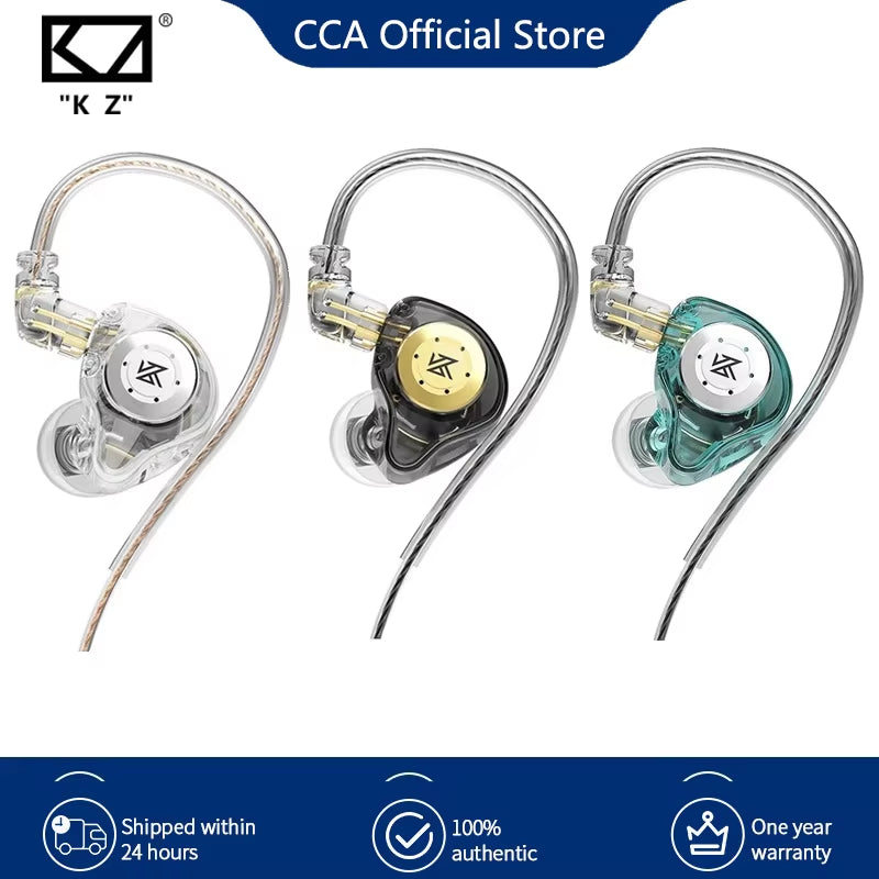 KZ EDX Pro Bass Earphones Sport Running Wired Hanging in Ear Headphones Stereo Noise Cancelling Headset Earbuds with Mic Gamer