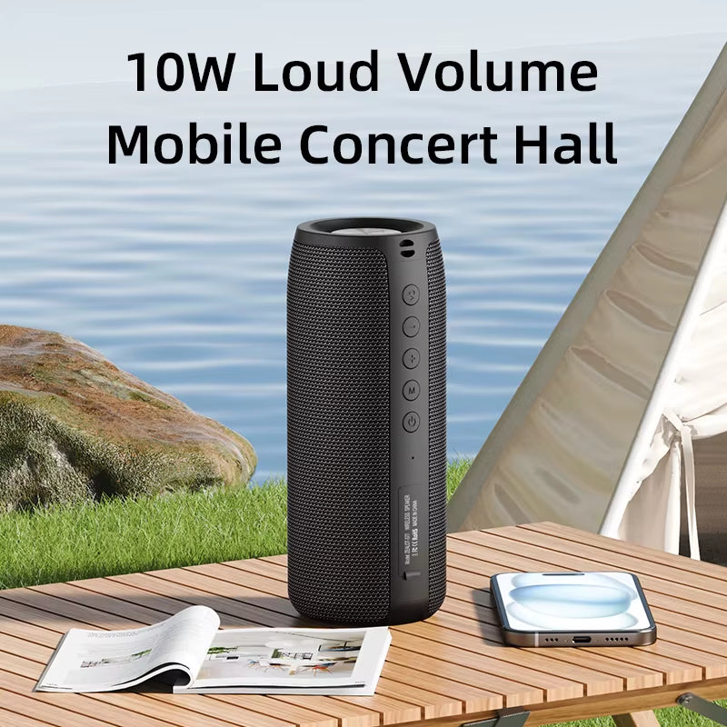 -S51 Portable Bluetooth Speaker Bass Powerful Wireless Subwoofer Waterproof Sound Box Support FM Radio USB TF Card