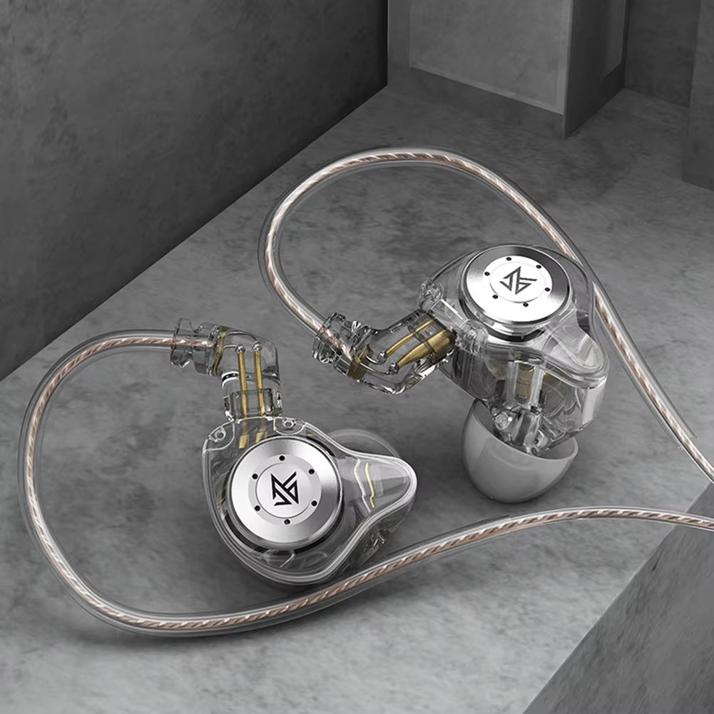 KZ EDX Pro Bass Earphones Sport Running Wired Hanging in Ear Headphones Stereo Noise Cancelling Headset Earbuds with Mic Gamer