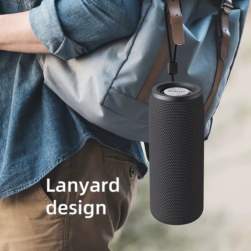 -S51 Portable Bluetooth Speaker Bass Powerful Wireless Subwoofer Waterproof Sound Box Support FM Radio USB TF Card