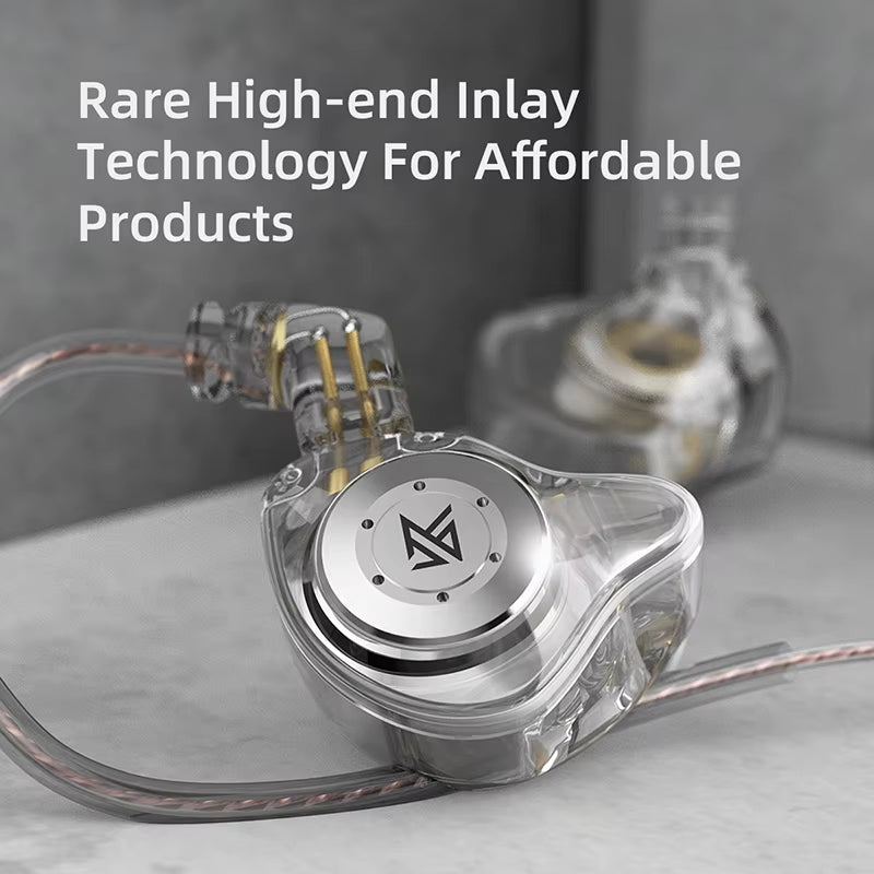 KZ EDX Pro Bass Earphones Sport Running Wired Hanging in Ear Headphones Stereo Noise Cancelling Headset Earbuds with Mic Gamer